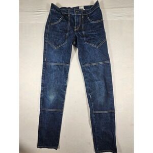 Gamine Workwear Made In USA Selvedge Denim Double Knee Utility Jeans Womens 28